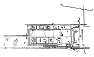 Fig. 20 _  Tavola di progetto del 1870 ad opera del Servizio del Genio Militare: terza fase