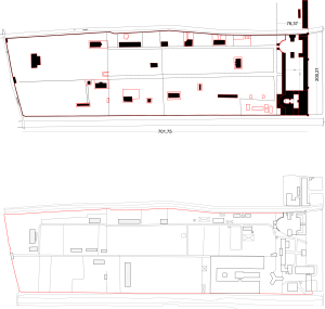 Fig. 18 _  Disegno di ricostruzione dell’ex Polverificio Borbonico e recente trasformazione